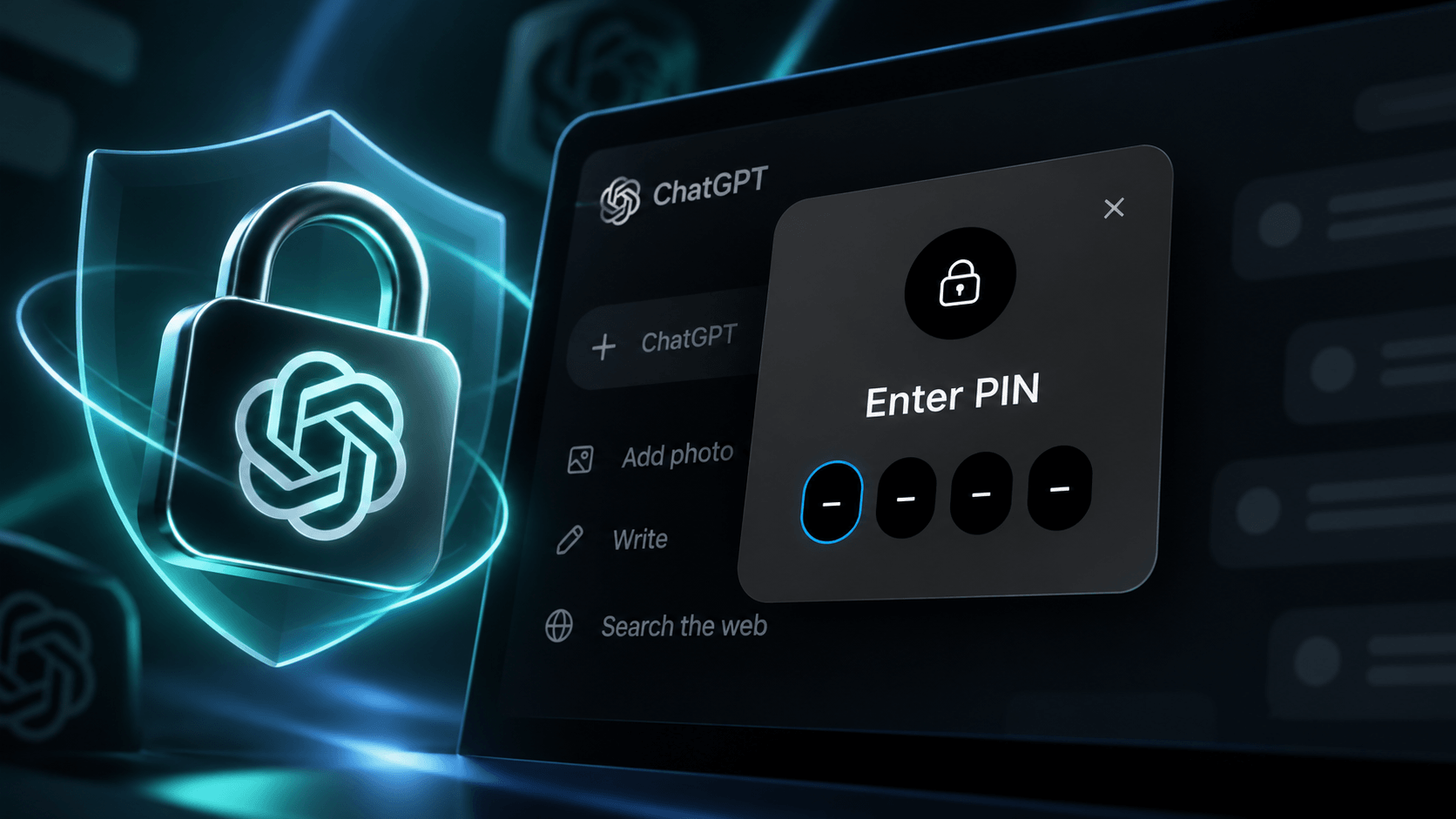 OpenAI: ChatGPT Chats Can Now Be Protected With a PIN